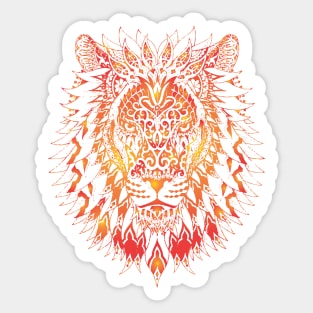 Lion Warm Sticker